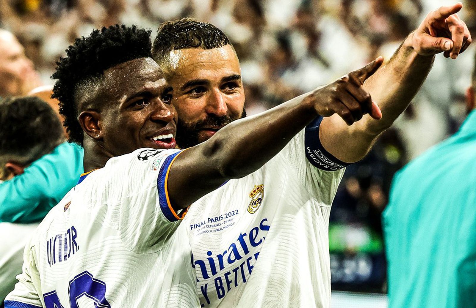 Vinicius y  Benzema