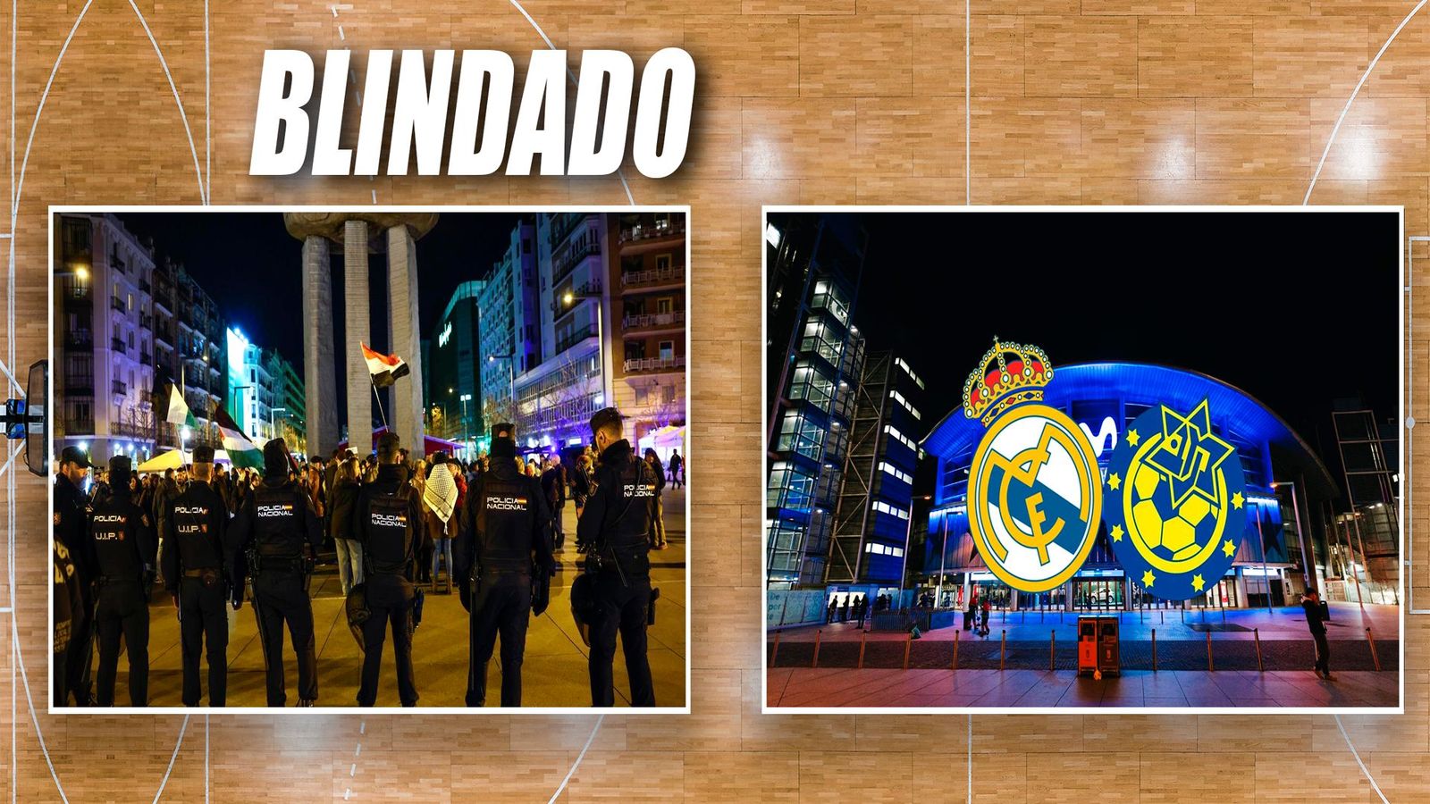 Alta tensión en el Real Madrid-Maccabi Tel Aviv