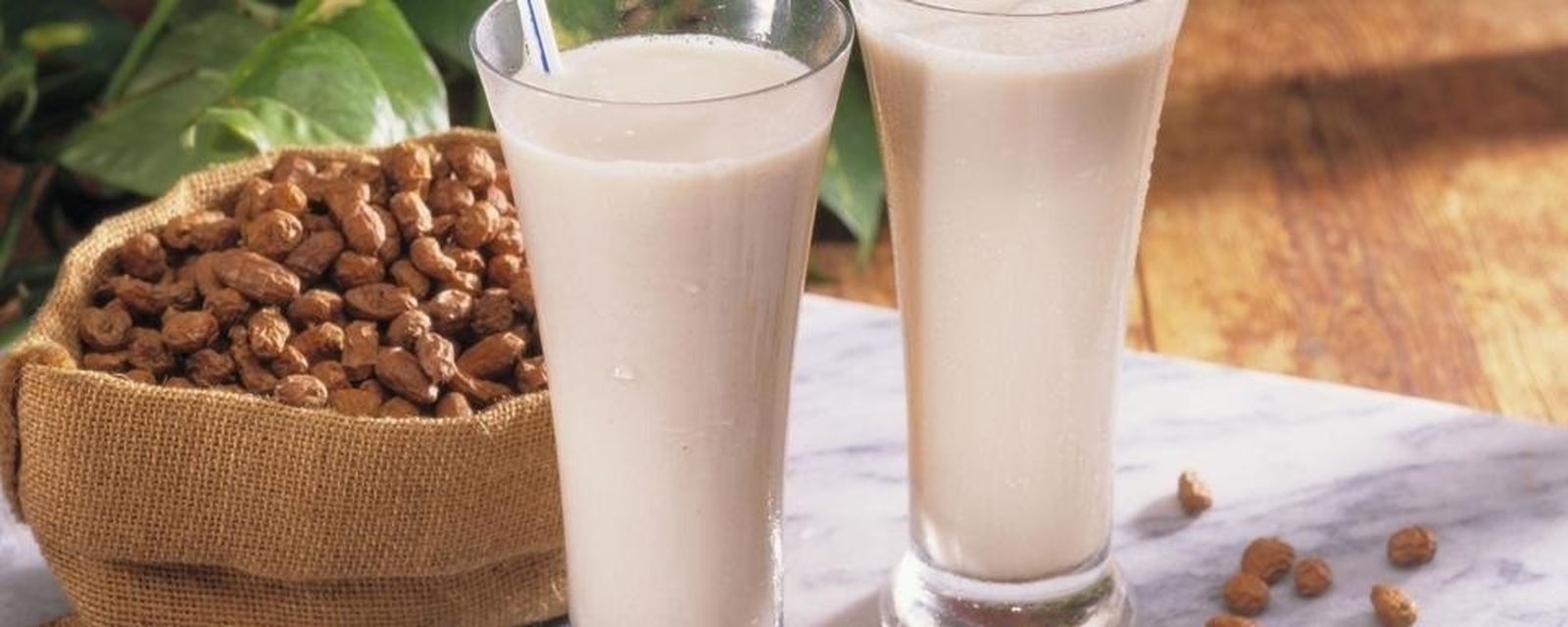 Vasos de horchata natural