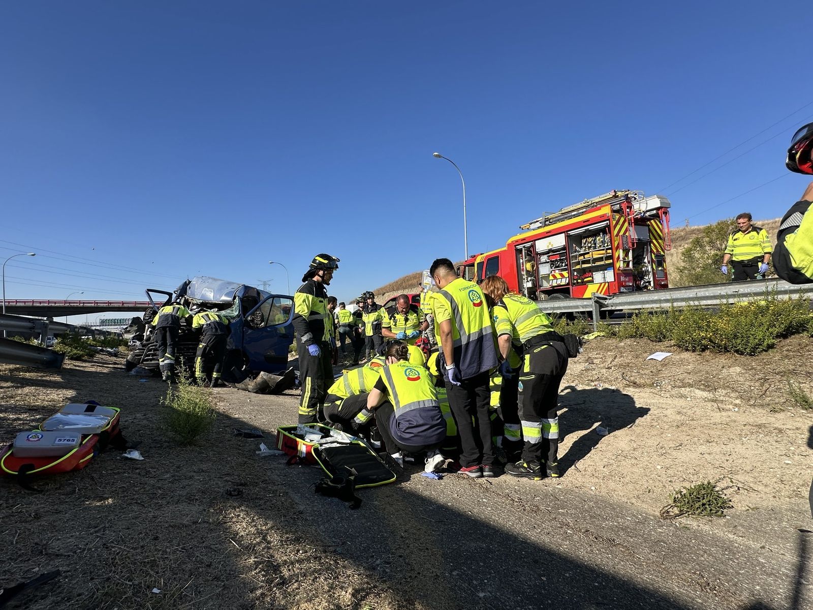 Accidente en la M-45