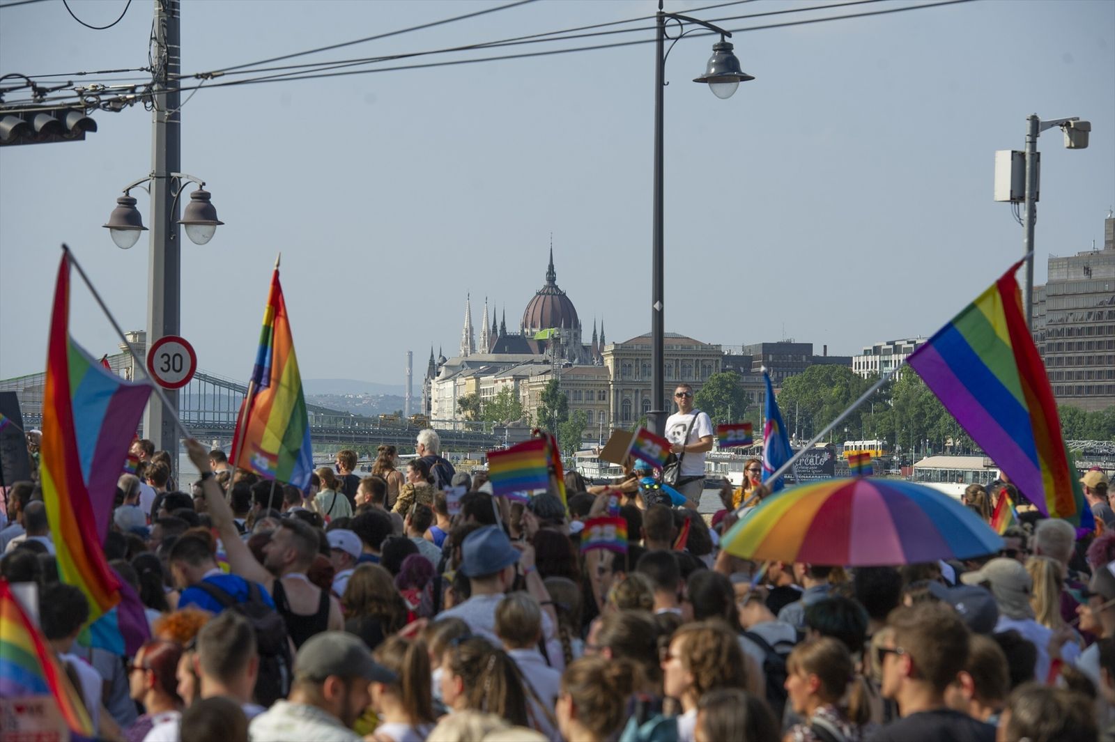 Celebración en 2024 en Budapest de la marcha del Orgullo LGTBI