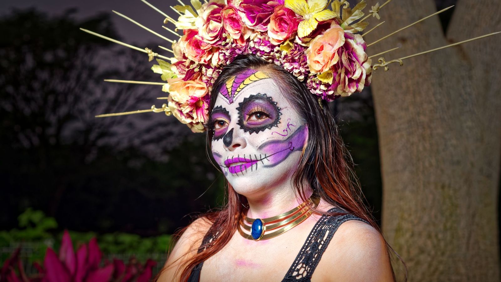 Desfile de Catrinas por las calles de Madrid para celebrar el Día de Muertos