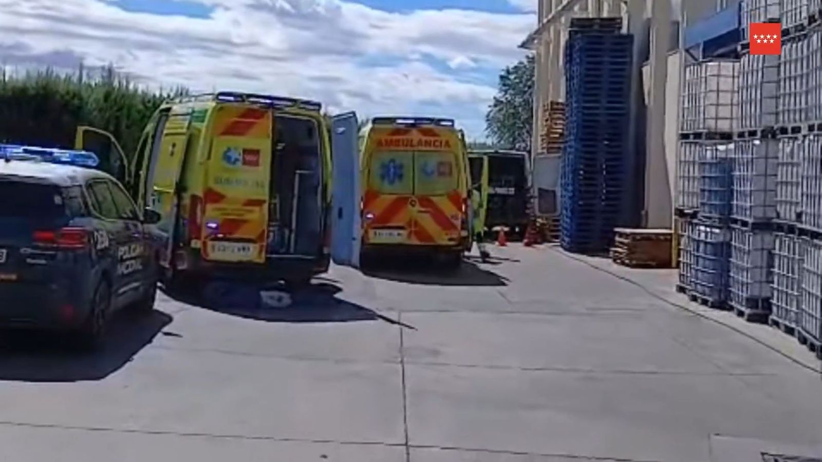 Accidente laboral en Alcalá.