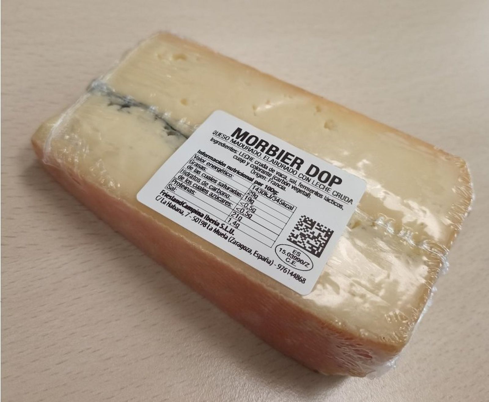 Cuña de queso correspondiente a una alerta alimentaria de AESAN