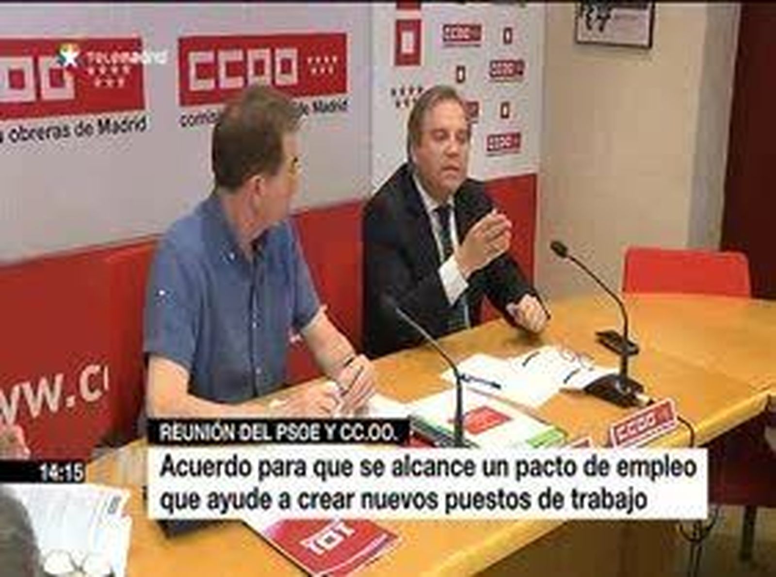 Carmona y CC.OO. reclaman un pacto de empleo para crear nuevos puestos de trabajo