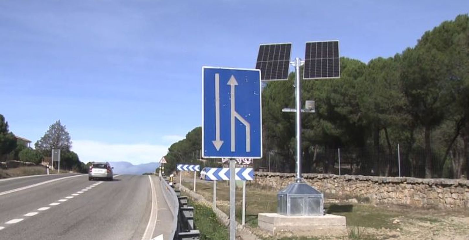 Radar de tramo de la M-505, en Galapagar