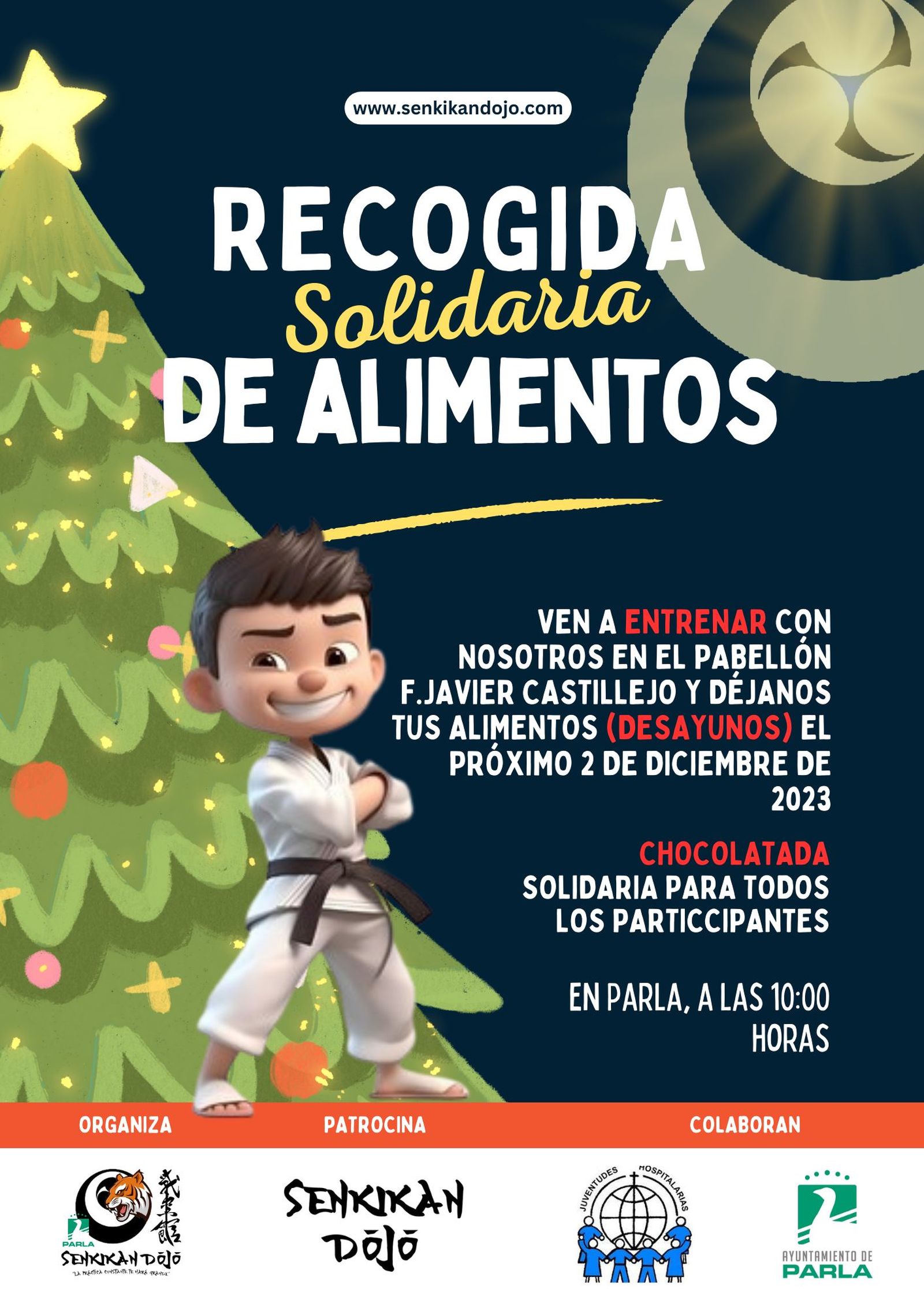 Cartel de Recogida de Juguetes Solidaria Senkikan, en Parla