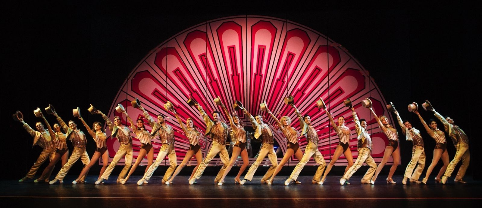 Una instantánea del espectáculo 'A chorus line', de Antonio Banderas