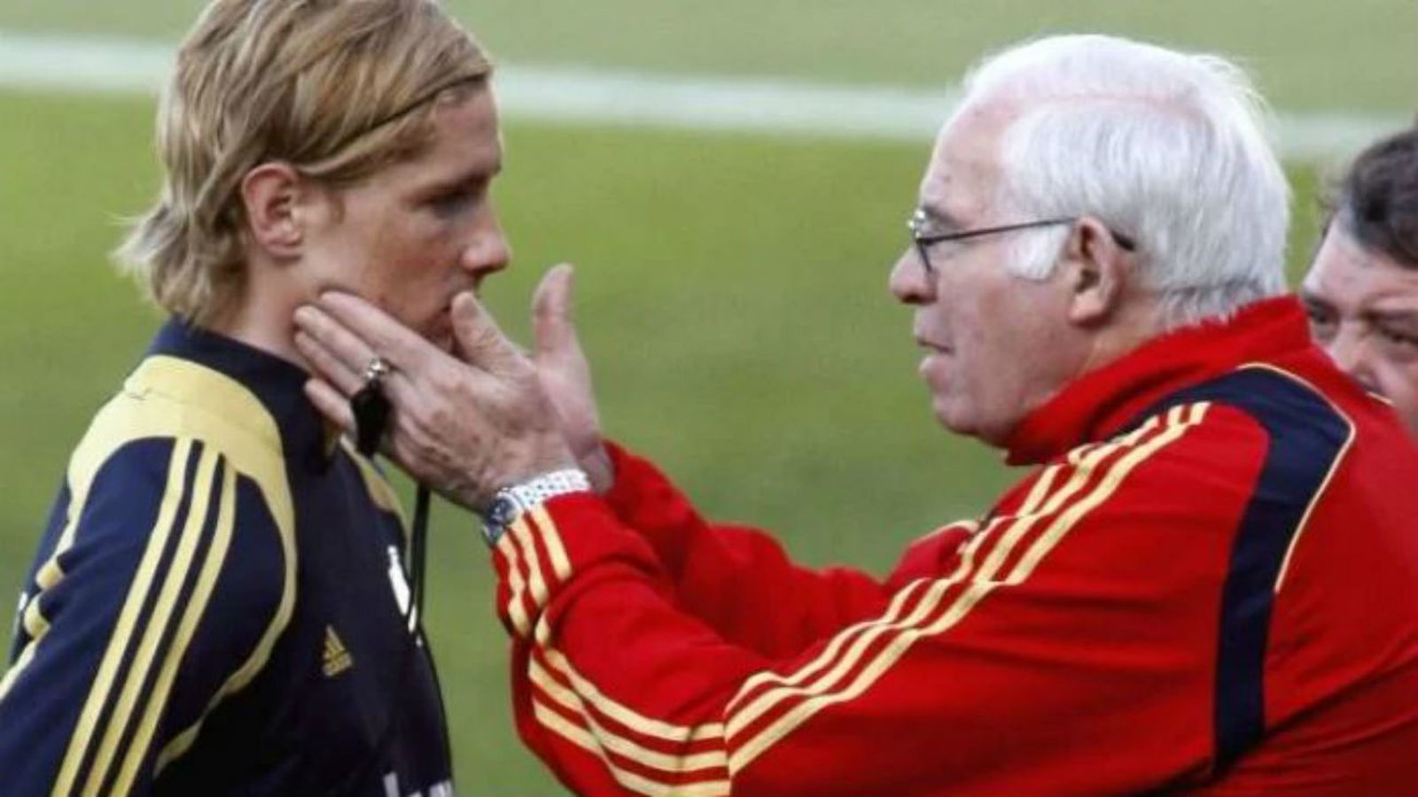 Fernando Torres y Luis Aragonés