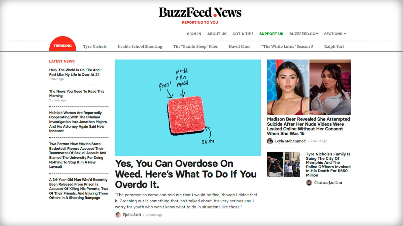 Portada del canal BuzzFeed a 24 de mayo de 2023