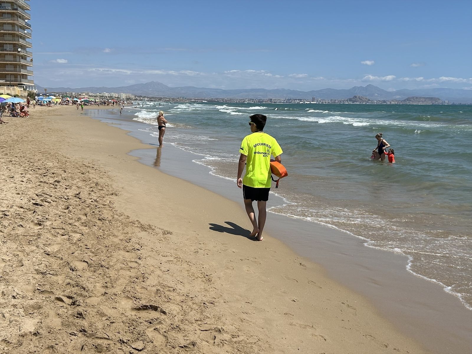 Socorrista en las playas de Elche (Alicante)