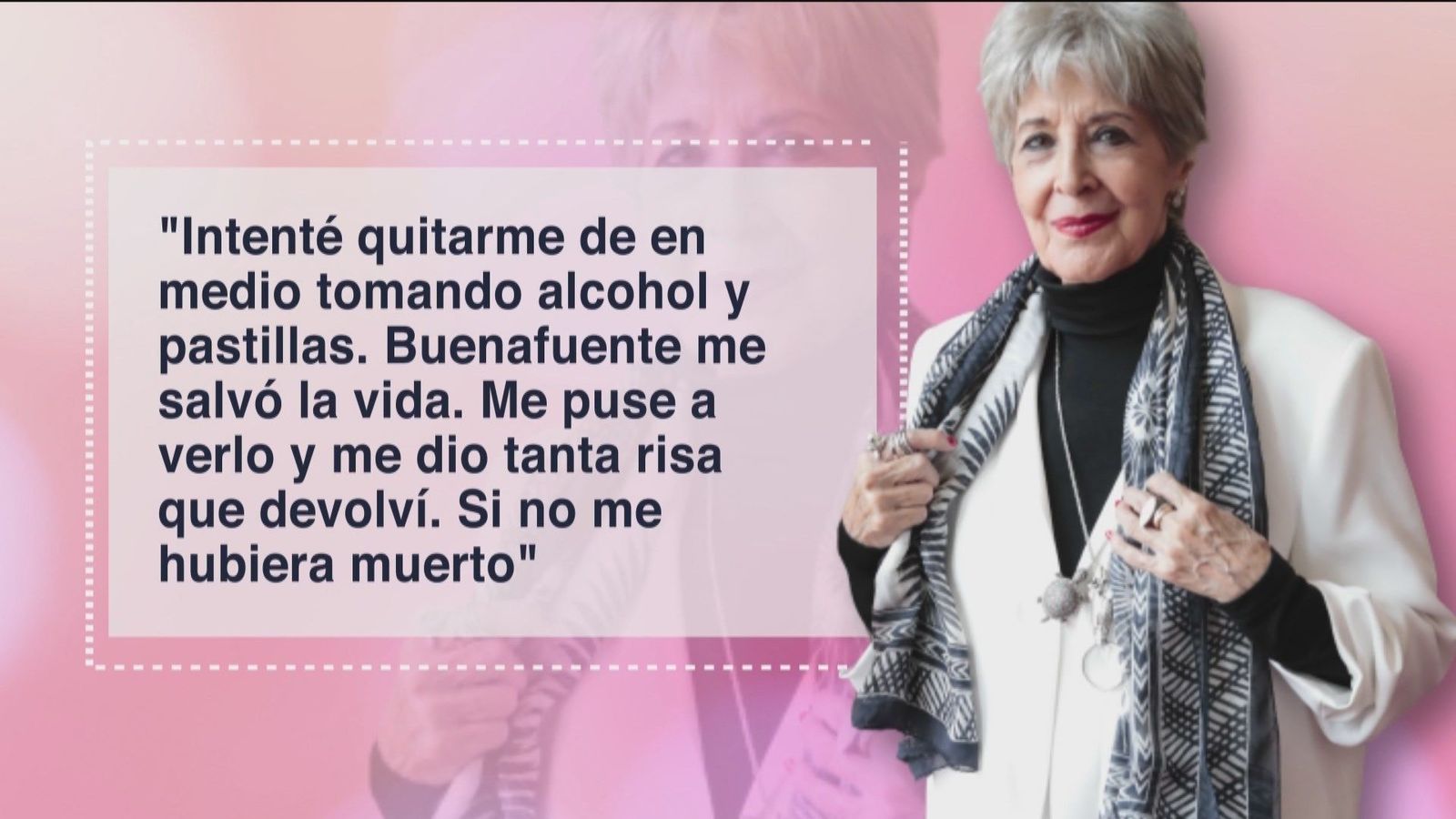 Concha Velasco narra momentos duros de su vida y desvela quién era el padre de su hijo