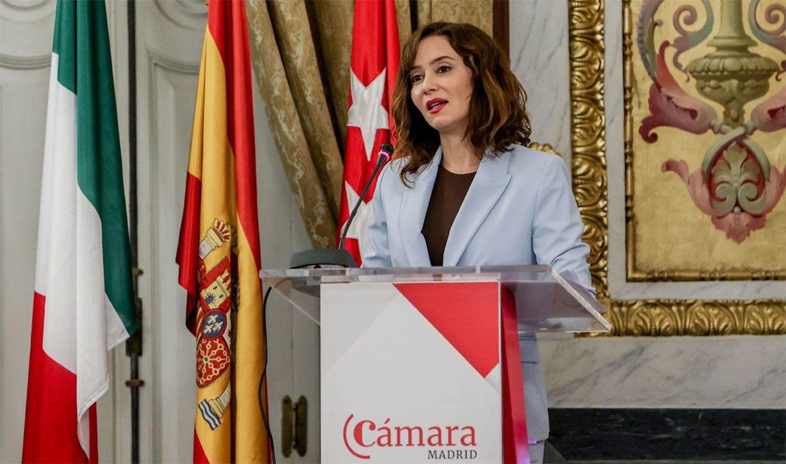 Díaz Ayuso ofrece a las empresas italianas la Comunidad de Madrid como un lugar seguro para invertir