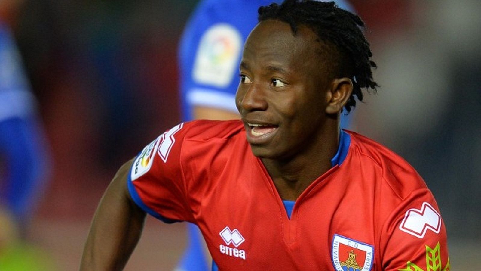 Yaw Yeboah durante un partido del Numancia
