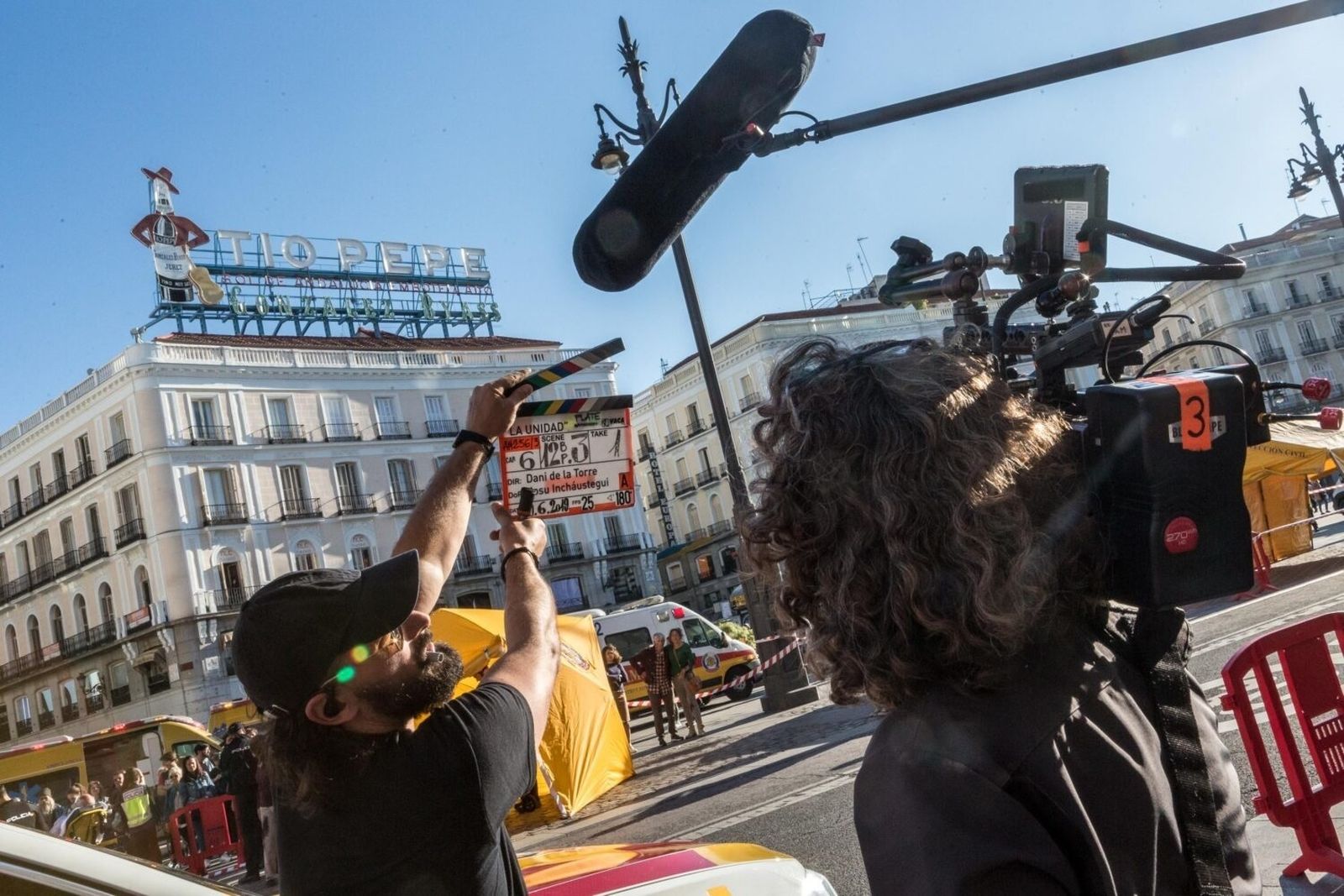 Rodaje en la Puerta del Sol