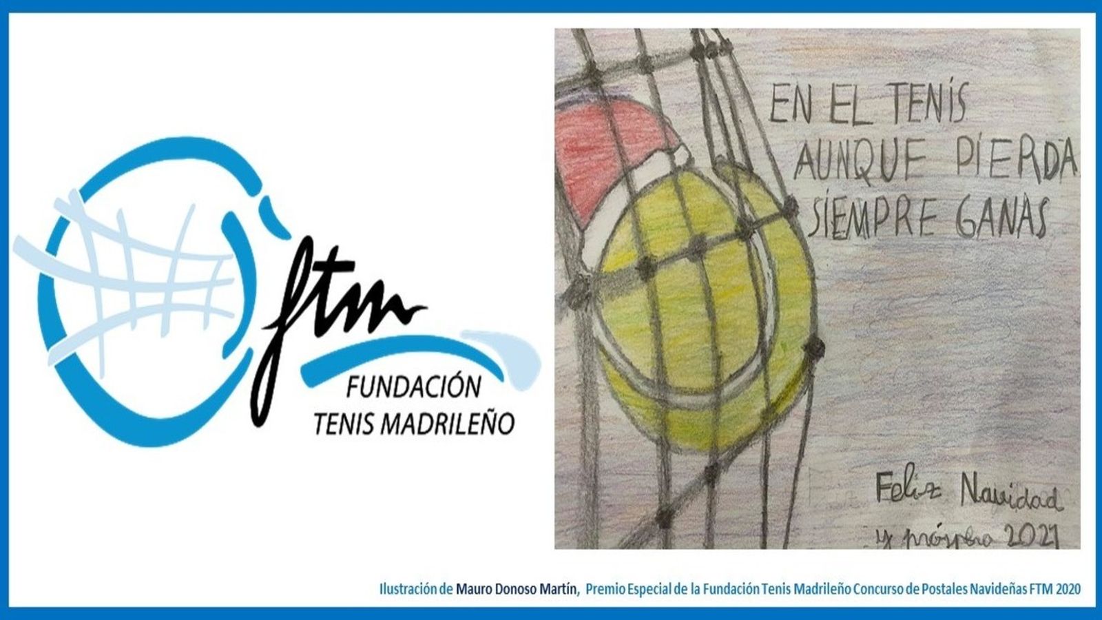 Felicitación navideña de la Federación de Tenis de Madrid