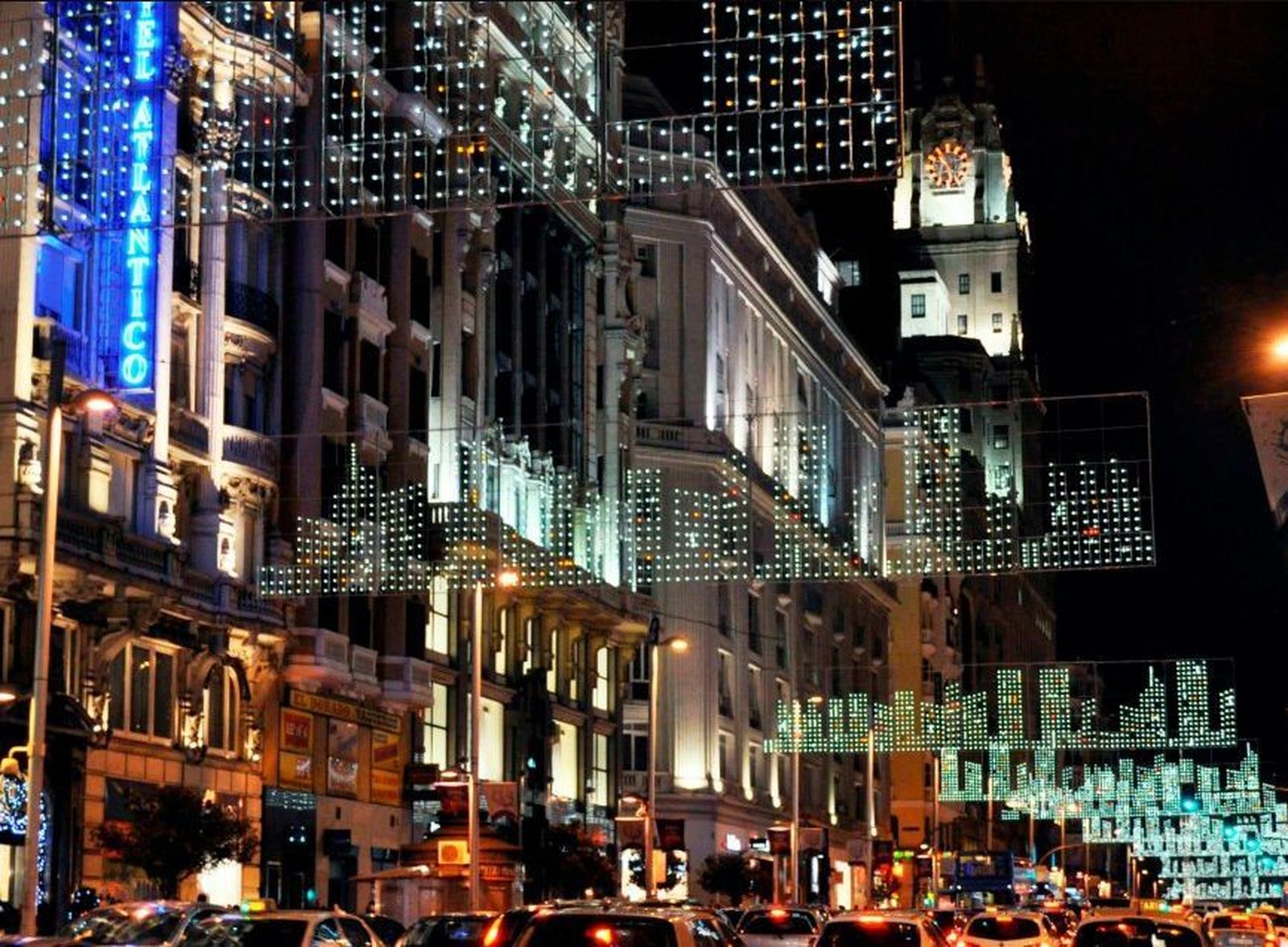 Navidad en Gran Vía, otra estampa diferente