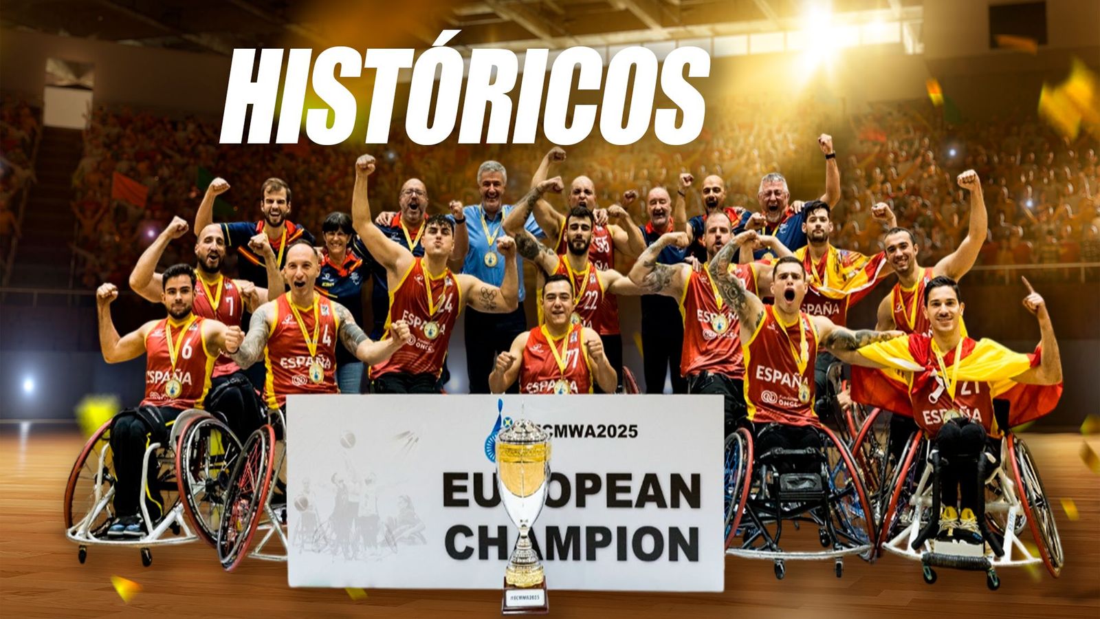 Alex Ruiz, campeón de Europa con España en baloncesto en silla de ruedas