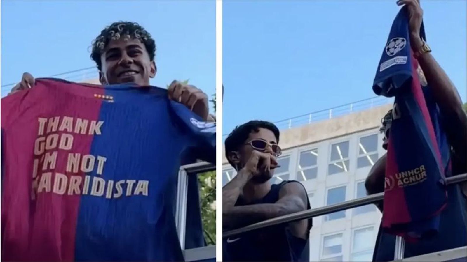 Lamine Yamal provoca una camiseta con mensaje sobre el Real Madrid