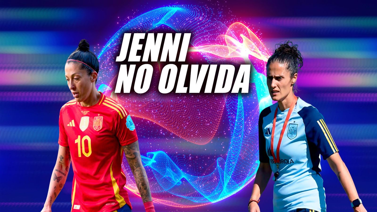 Jenni Hermoso y Montse Tomé