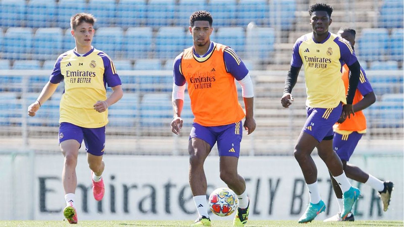 Intensidad máxima en la última sesión del Real Madrid antes de visitar el Etihad