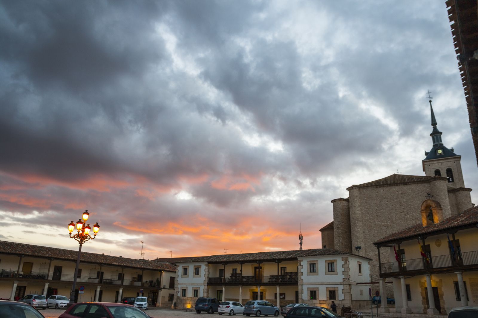 Nubes de lluvia en Colmenar de Oreja