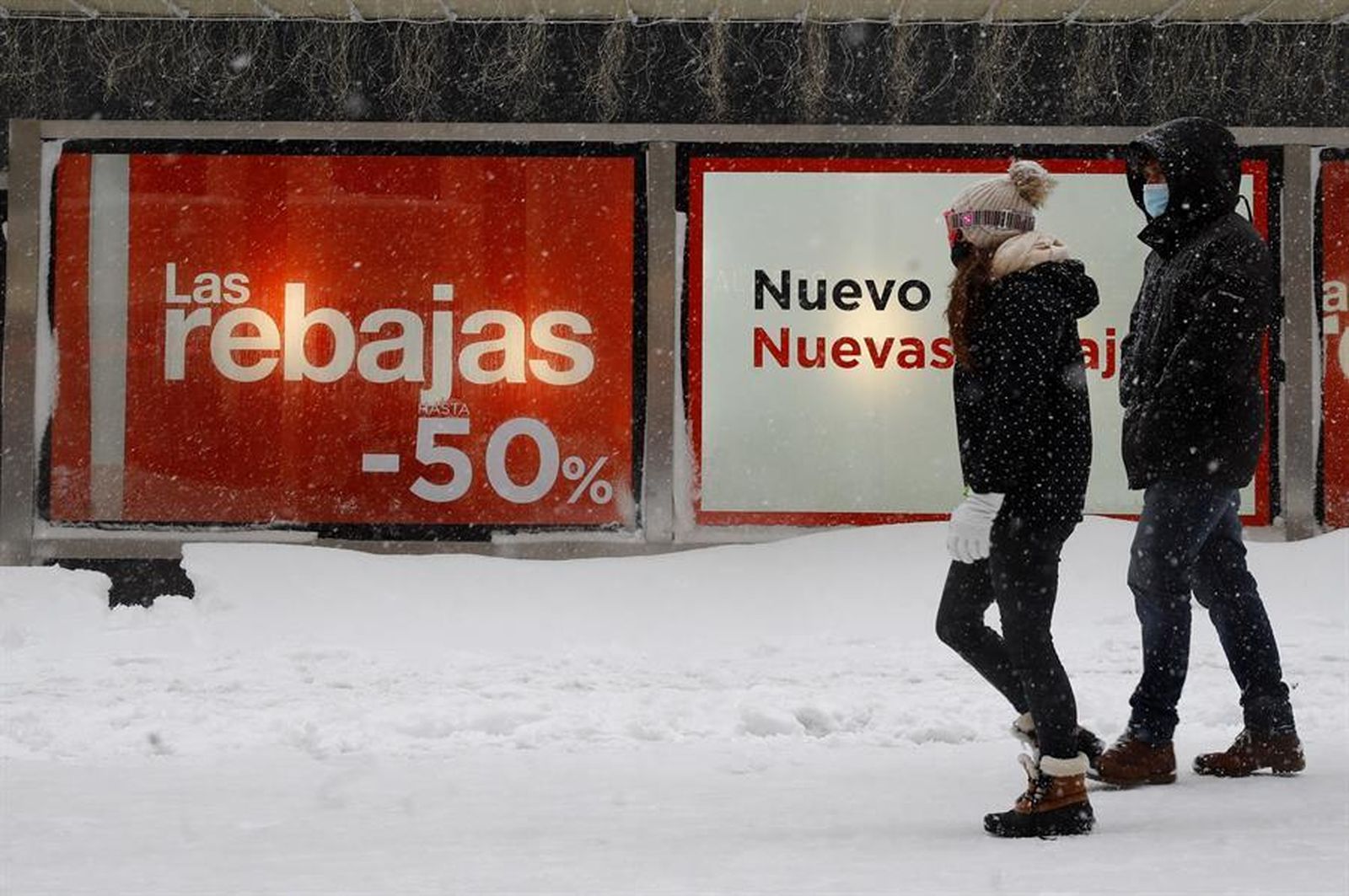Filomena deja una nevada histórica en Madrid
