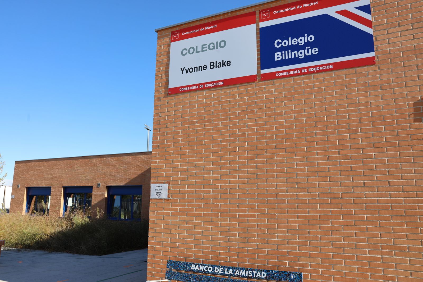 Colegio público Yvonne Blake, en Fuenlabrada