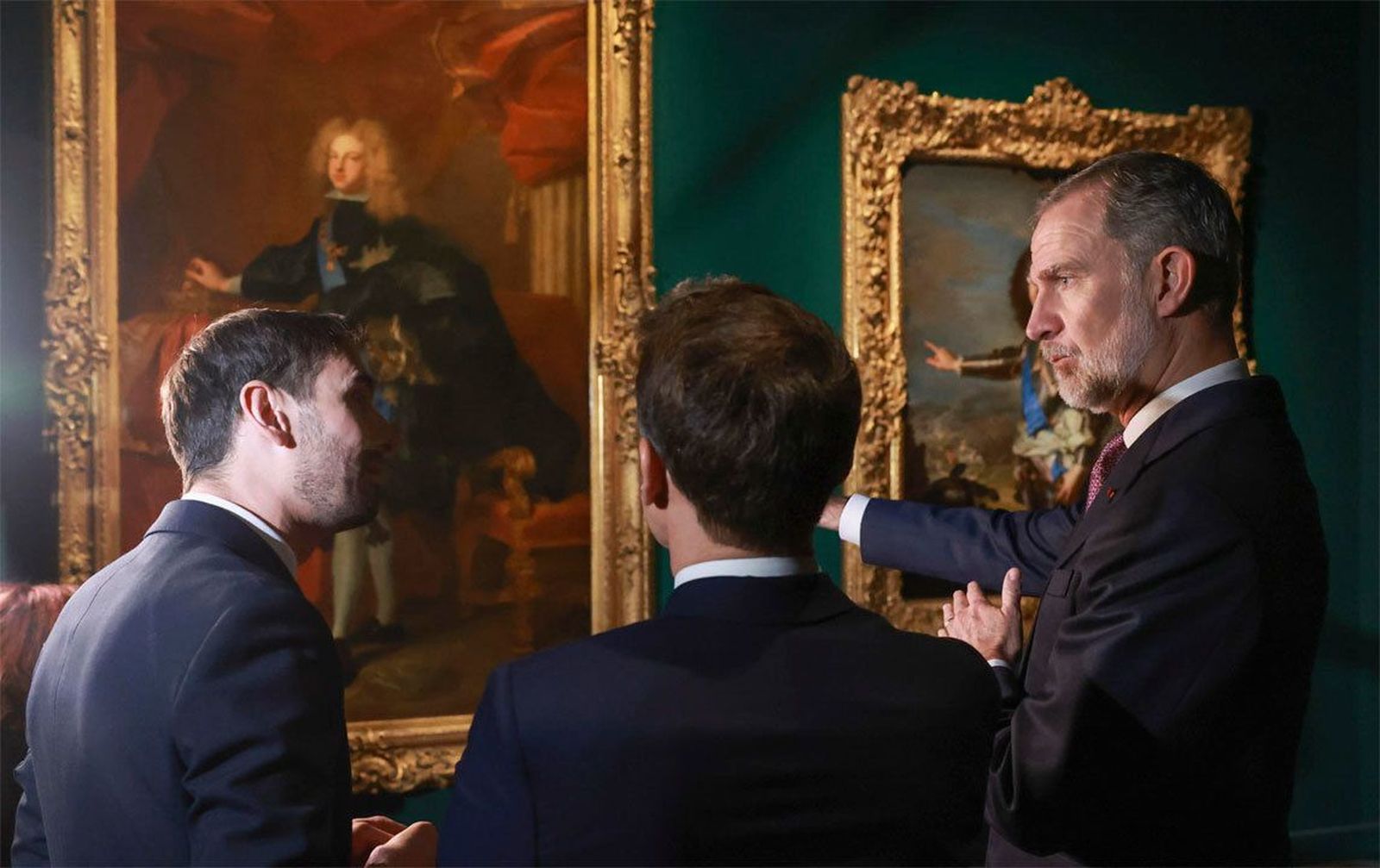 Felipe VI y Macron visitan en Versalles la exposición sobre Luis de Francia