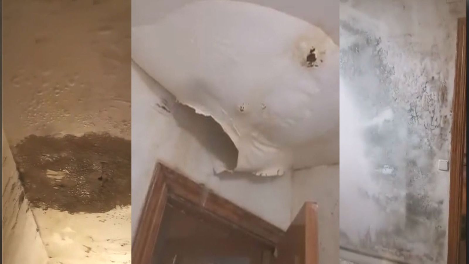 Un vecino de 81 años, invadido por las humedades en su vivienda de Buitrago del Lozoya