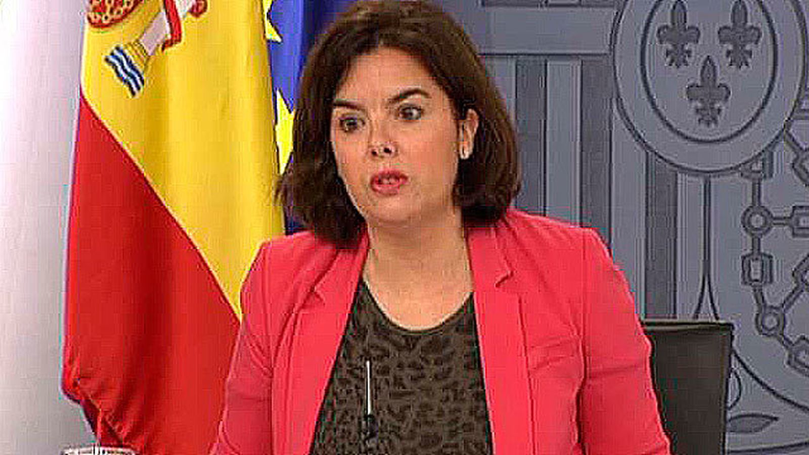 La vicepresidenta del Gobierno, Soraya Sáenz de Santamaría