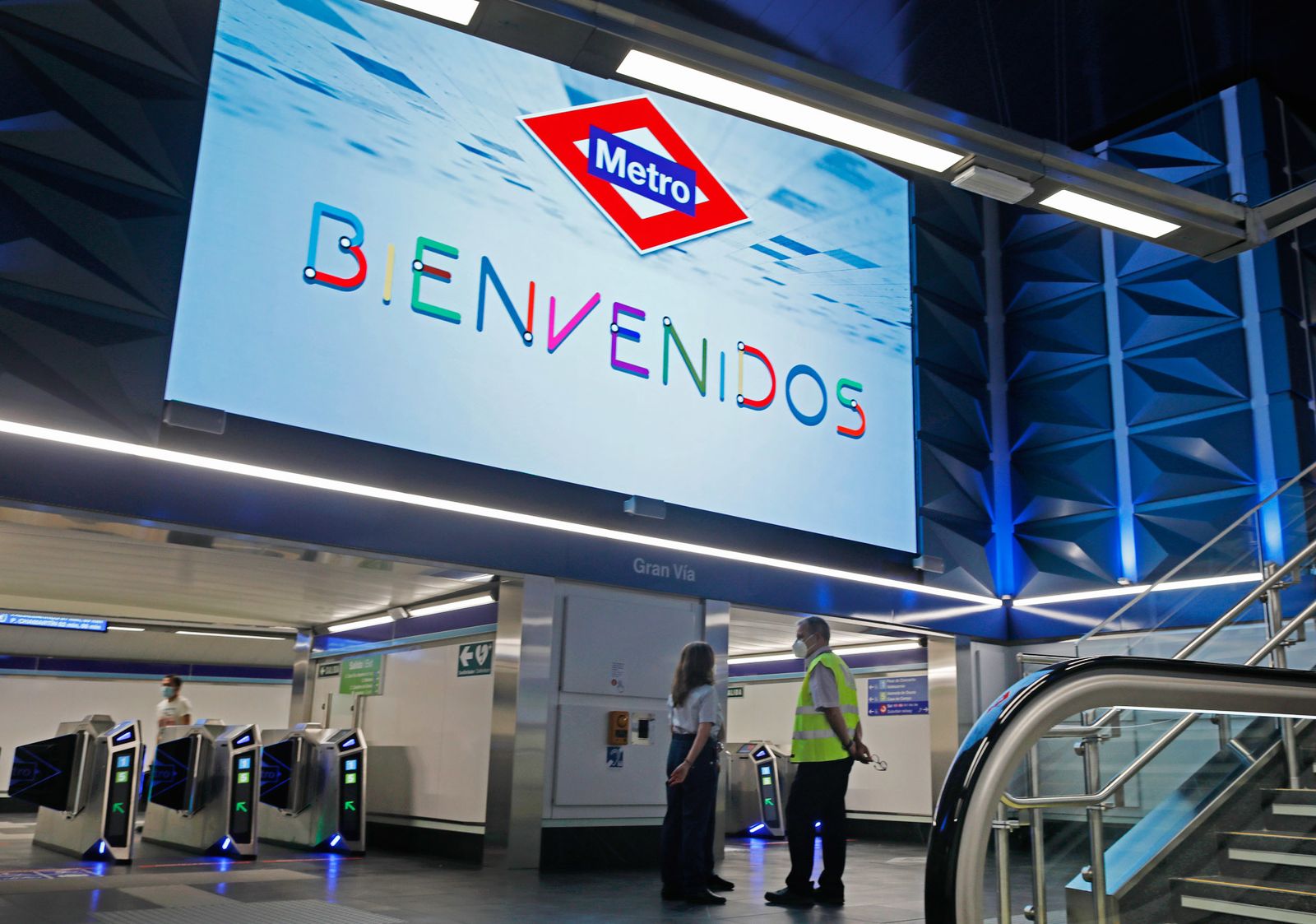 El vestíbulo de la nueva estación de Gran Vía es dos veces más grande