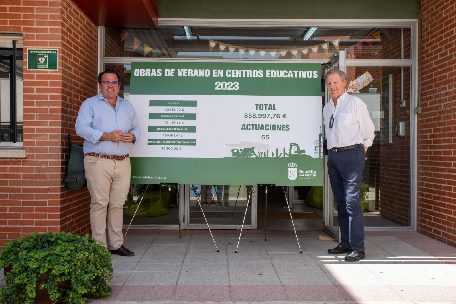 Obras de mejora en los colegios