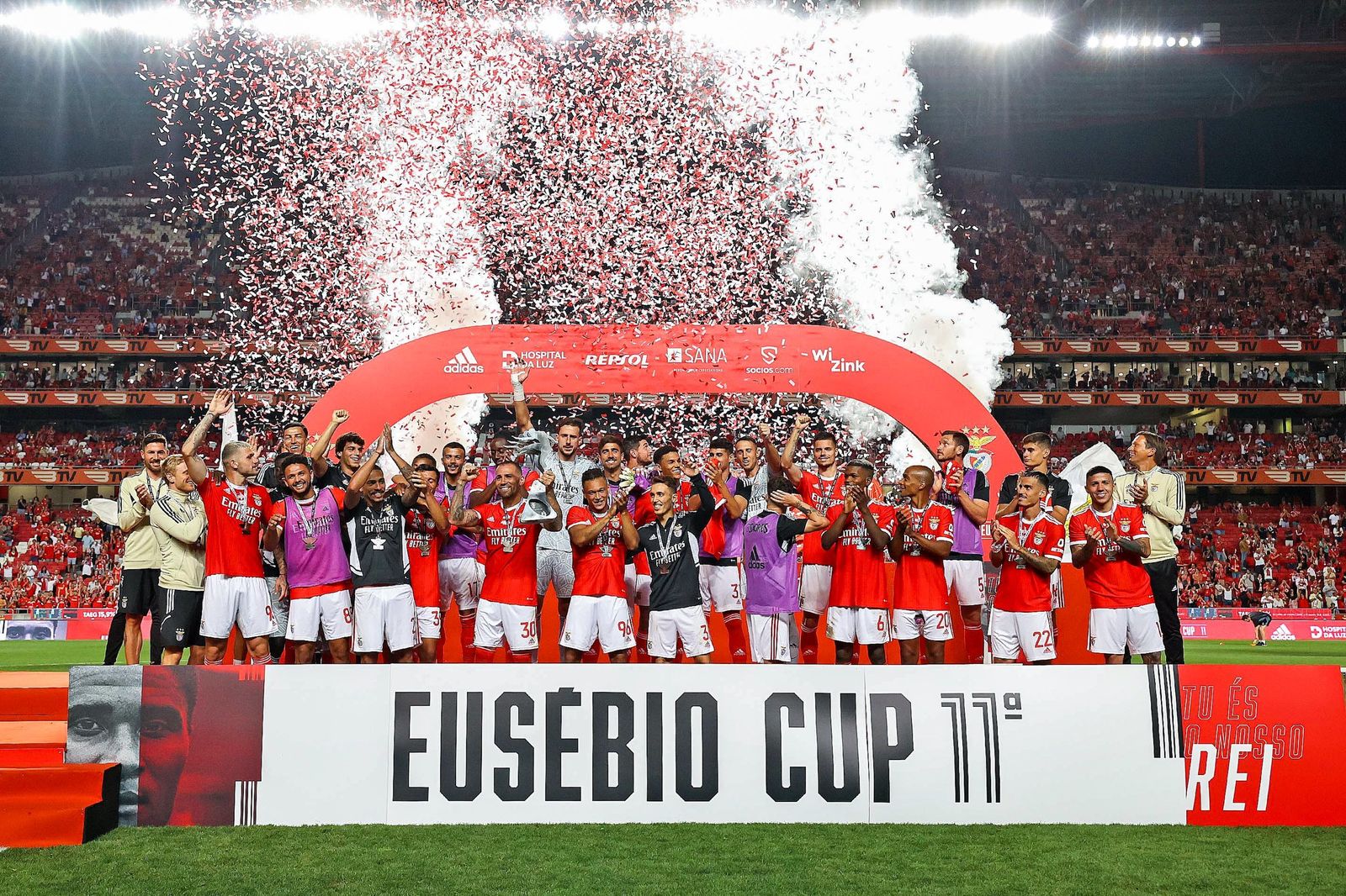 Benfica ganador de la Eusebio Cup