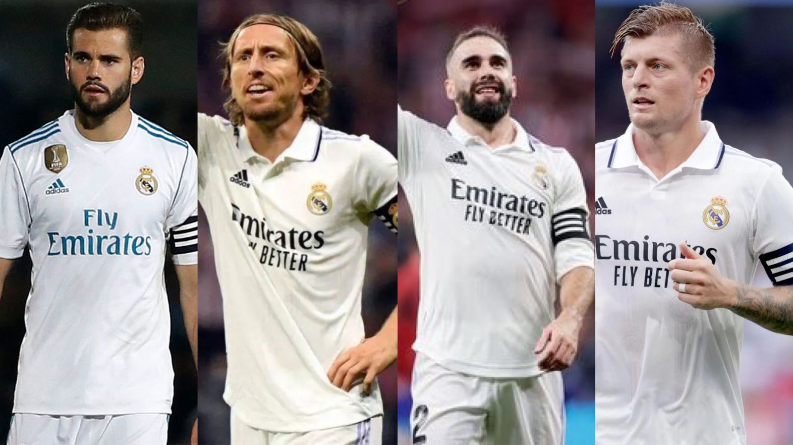 Nacho, Modric, Carvajal y Kroos