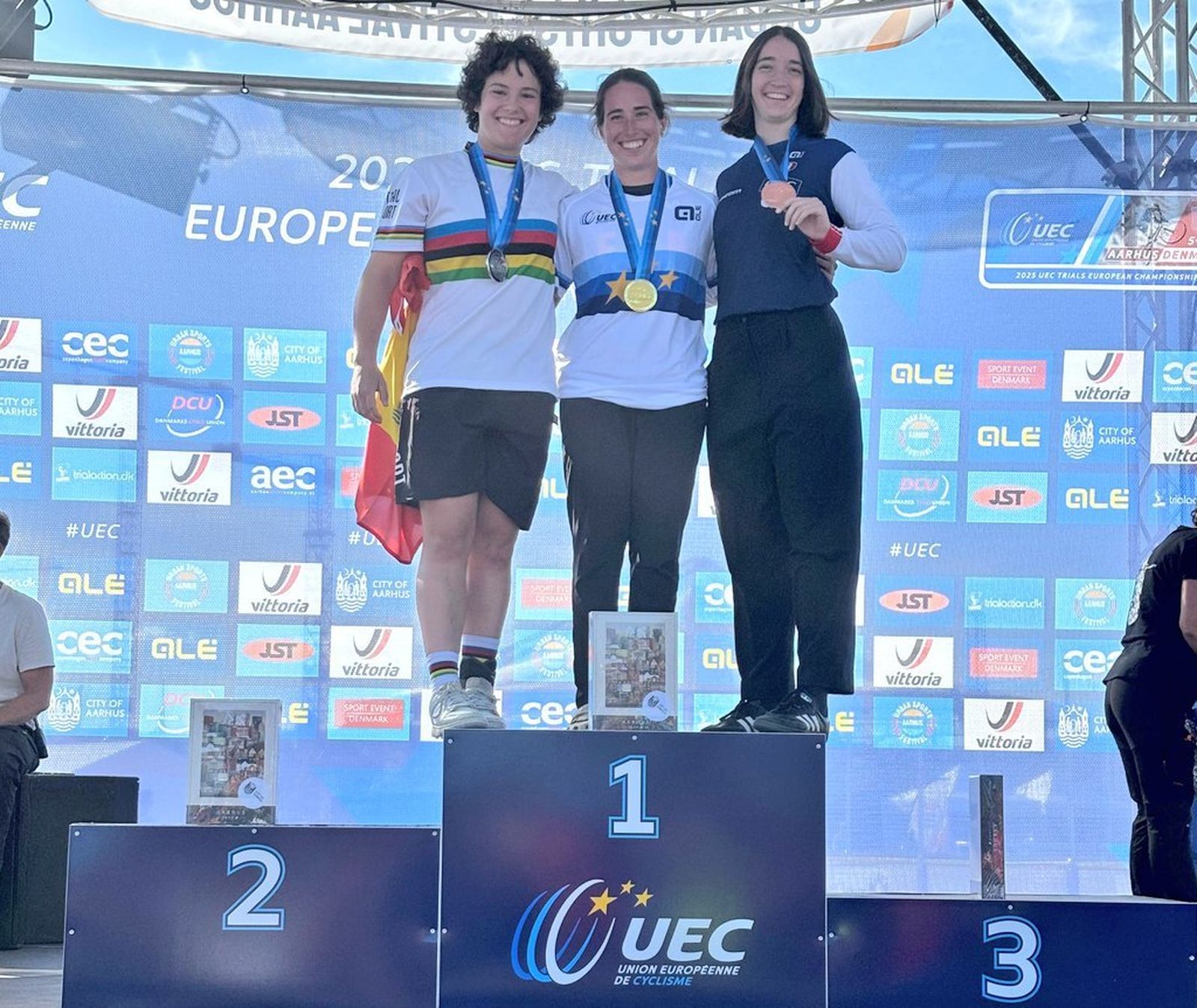 Podio del Campeonato de Europa de trial