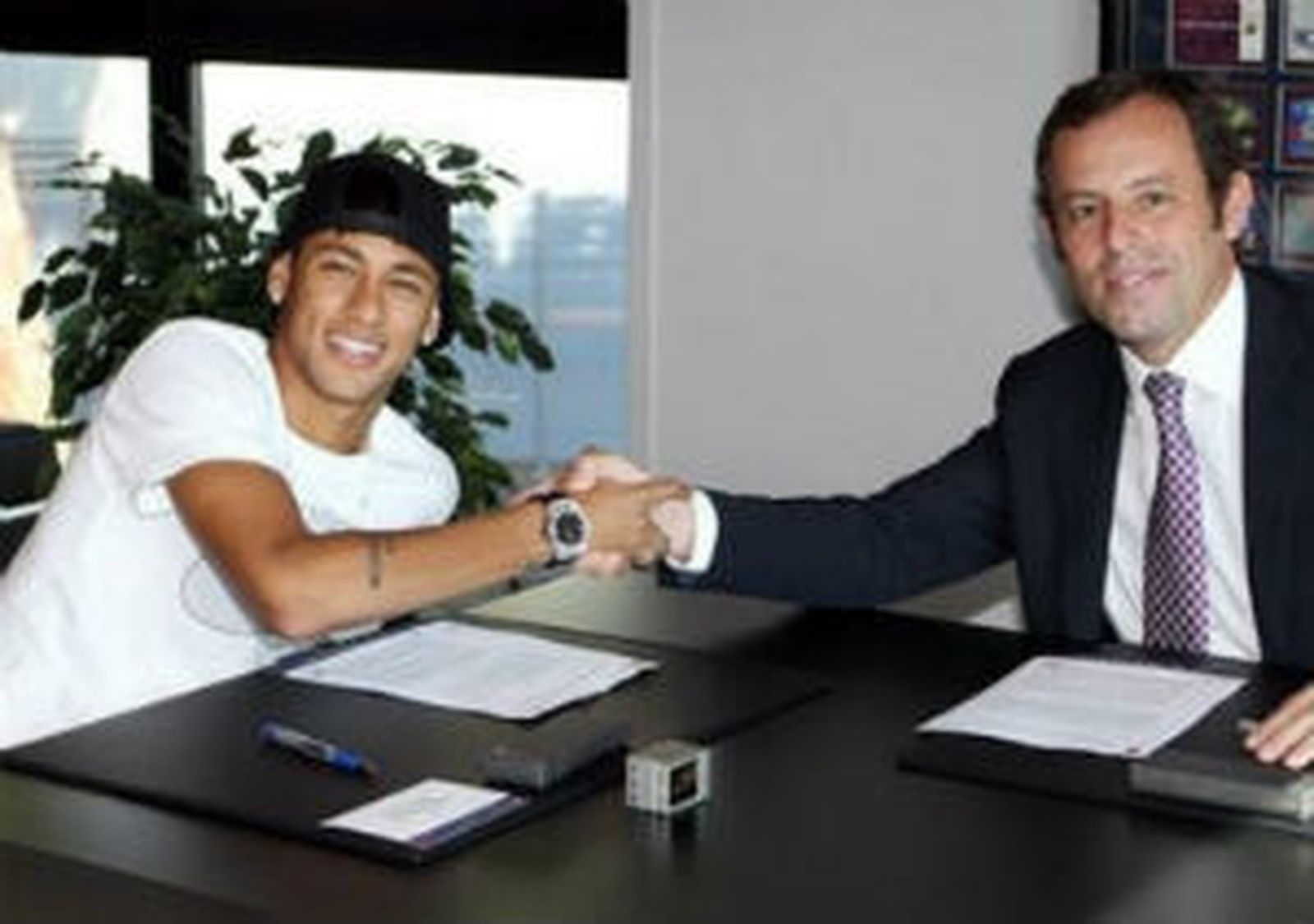 Neymar y Rosell