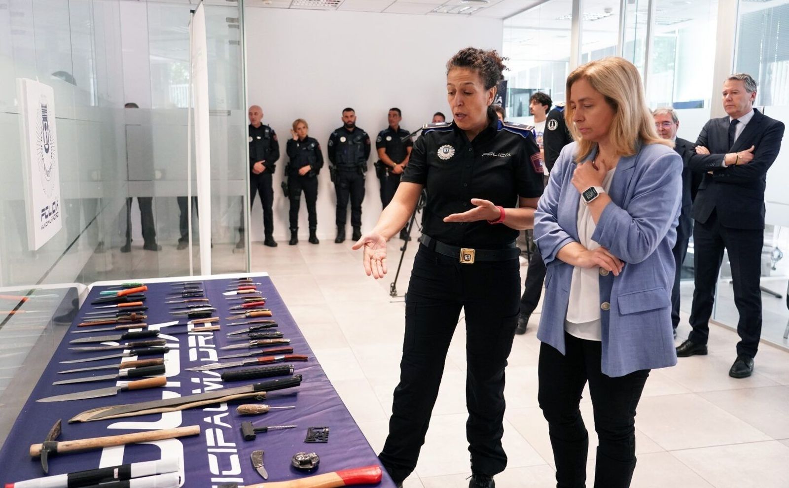 La Policía Municipal de Madrid realiza 200 intervenciones por tenencia de armas en un 2026 que acumula 140 heridos por arma blanca