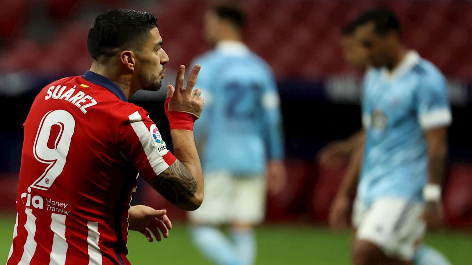 Luis Suárez, doblete ante el Celta