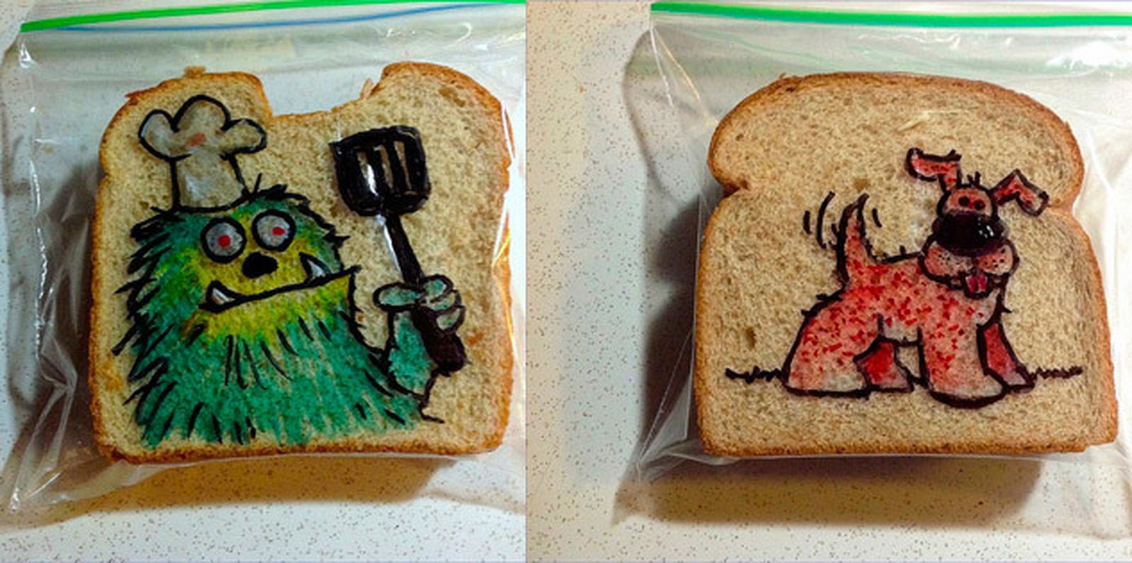 Arte en los sandwichs