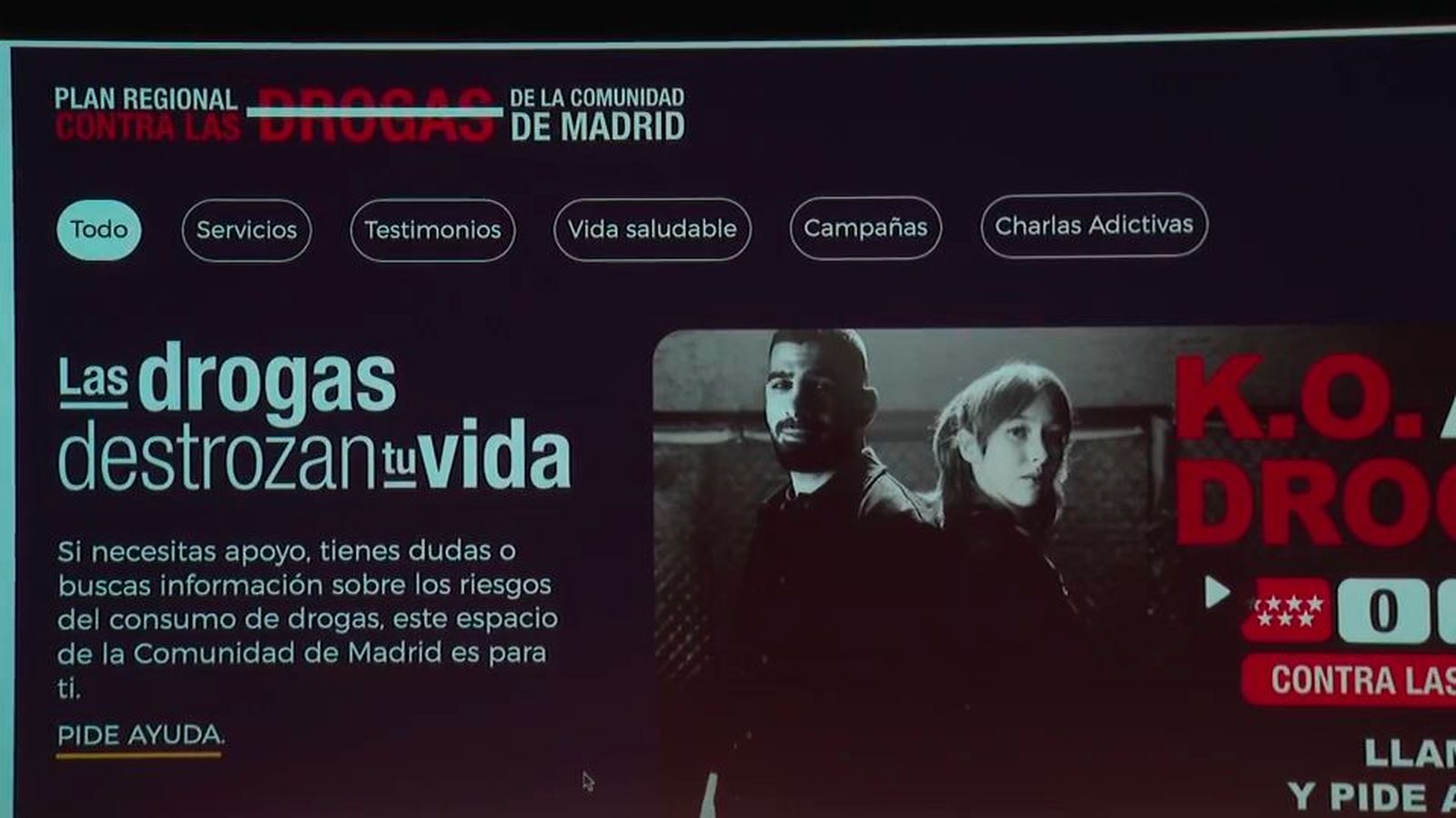 La Comunidad de Madrid presenta la nueva campaña 'K.O a las drogas' protagonizada por Ilia Topuria