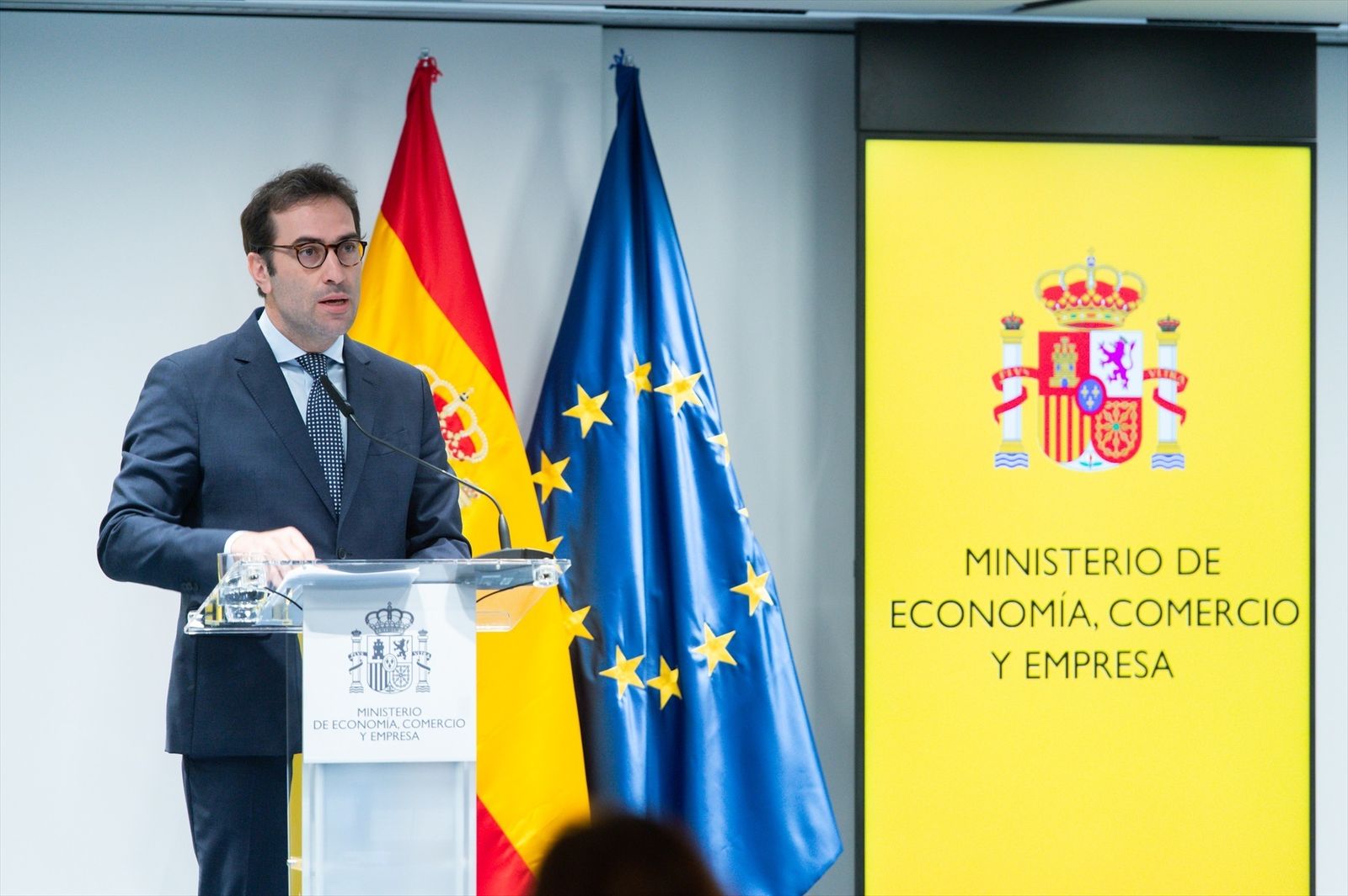 El ministro de Economía, Comercio y Empresa, Carlos Cuerpo