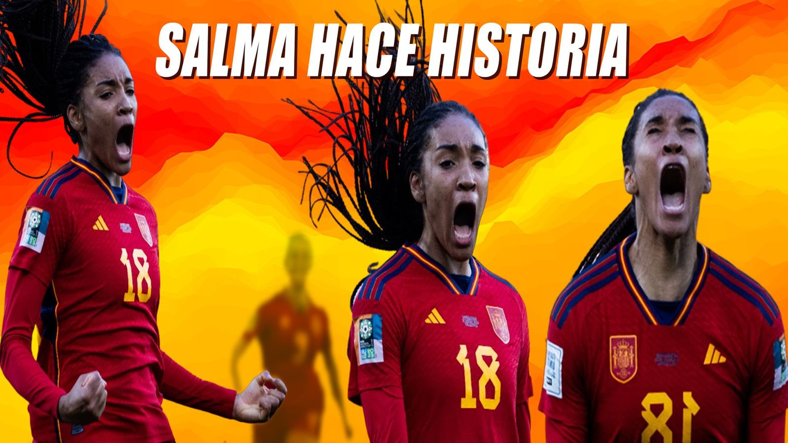 Salma Paralluelo, atleta, futbolista y heroína de España en el Mundial