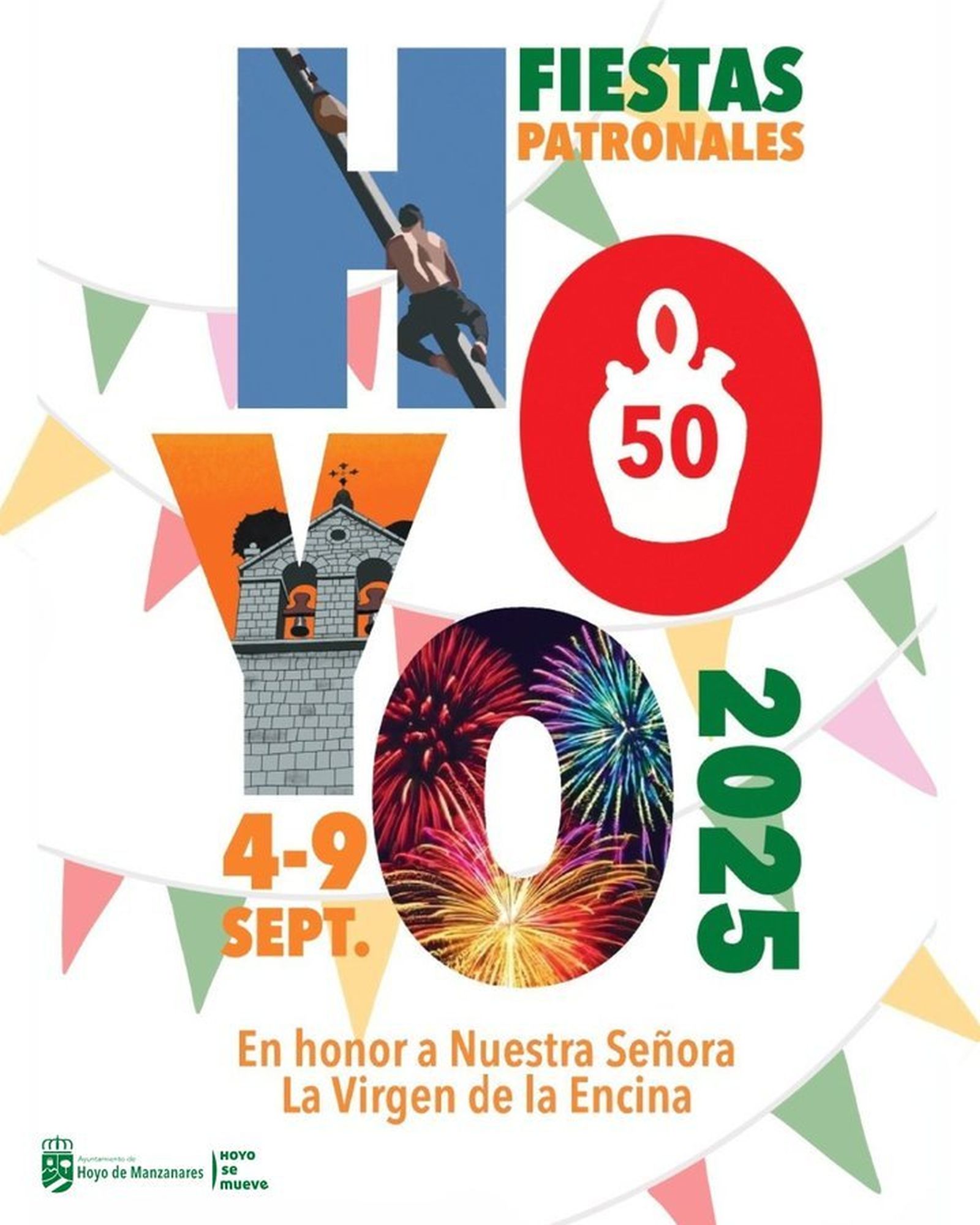 Cartel de las fiestas patronales de Hoyo de Manzanares 2025