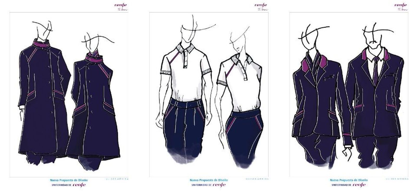 Los nuevos uniformes de Renfe diseñados por Ulises Mérida