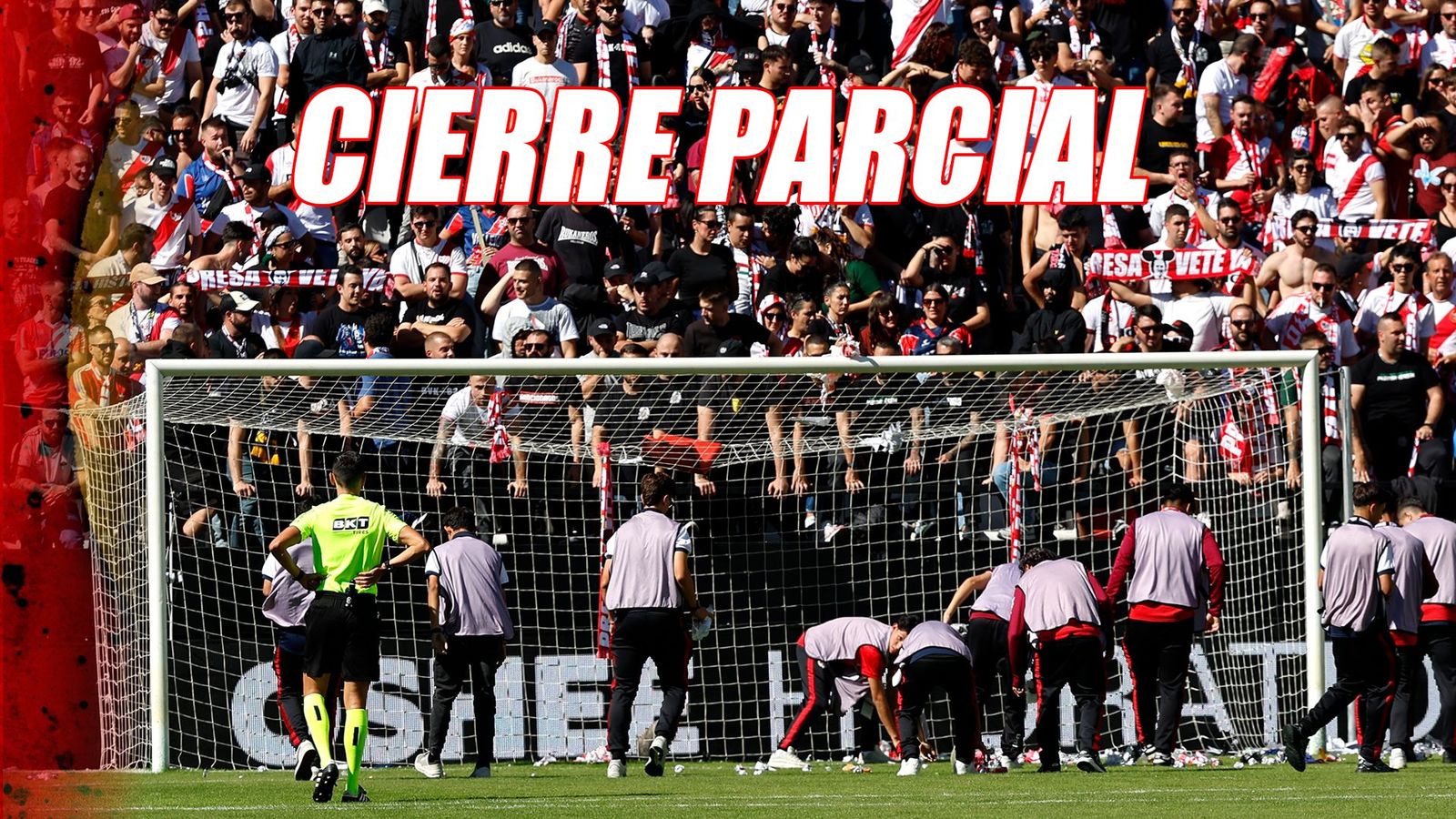 Cierre parcial del estadio de Vallecas