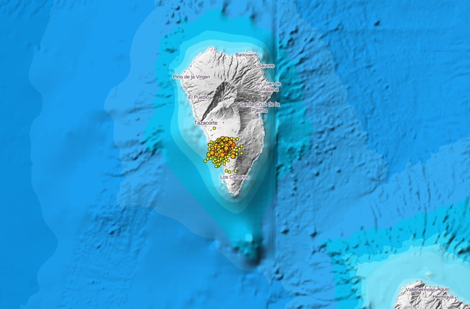 Alerta en la isla de La Palma por una posible erupción volcánica