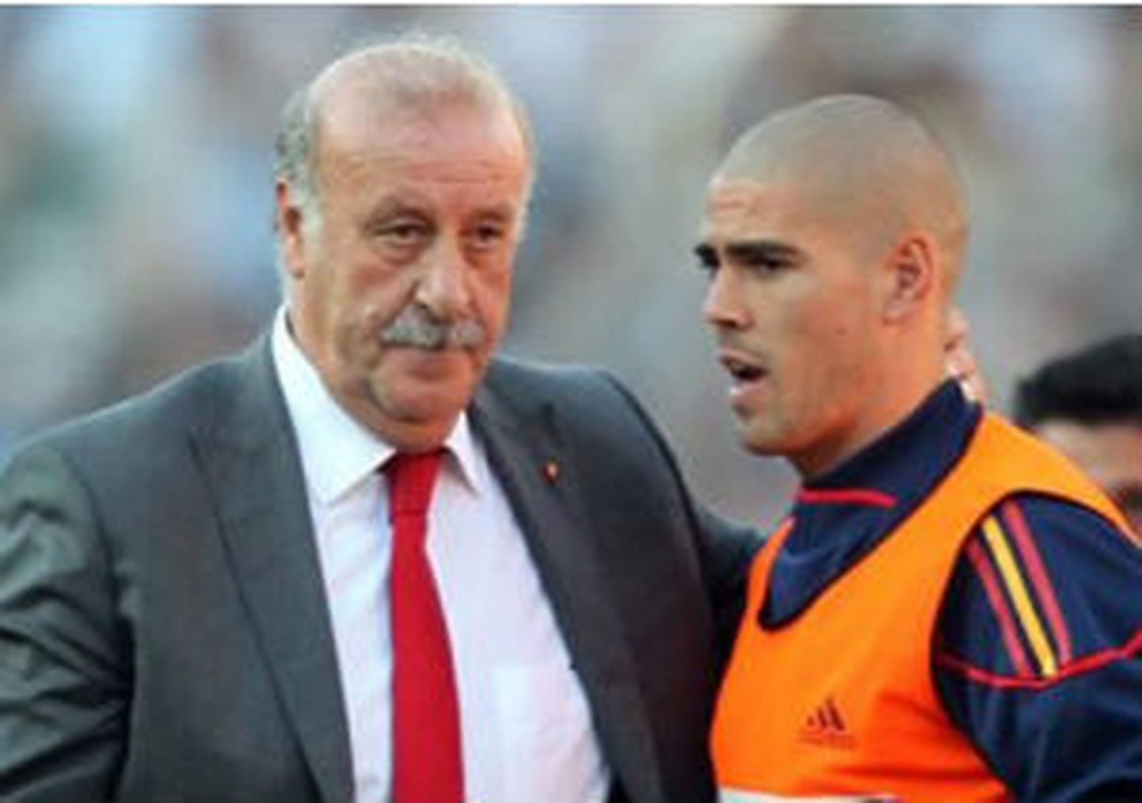Del Bosque y Víctor Valdés