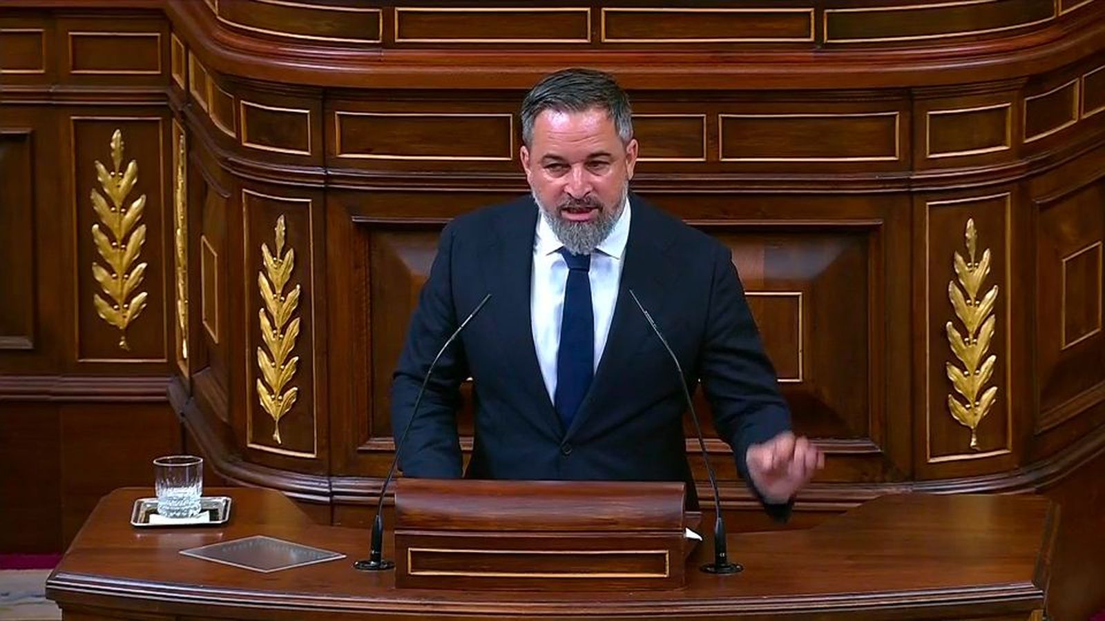 Abascal equipara al PP y al PSOE y afea su corrupción: "La única discusión que tienen de verdad es quién roba más"
