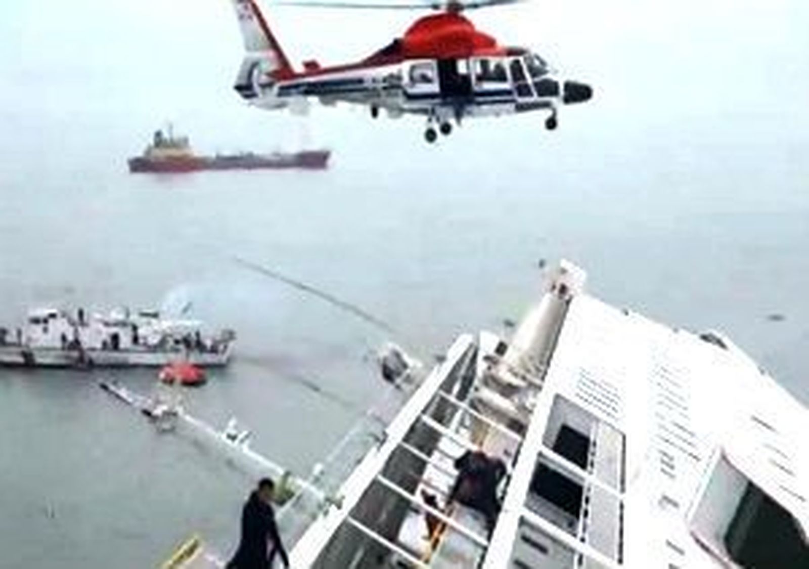 Naufragio ferry en Corea del Sur